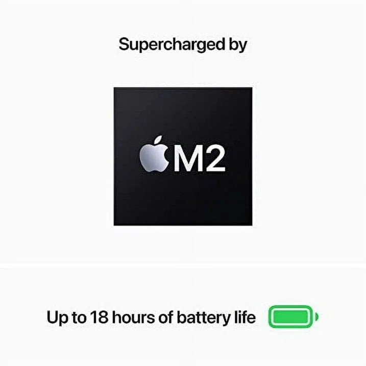Apple M2 Restored Silver, SSD 13.6-inch with Liquid Storage, Certified RAM, Laptop 1TB (Refurbished) chip: 2022 16GB MacBook Display, Air Retina