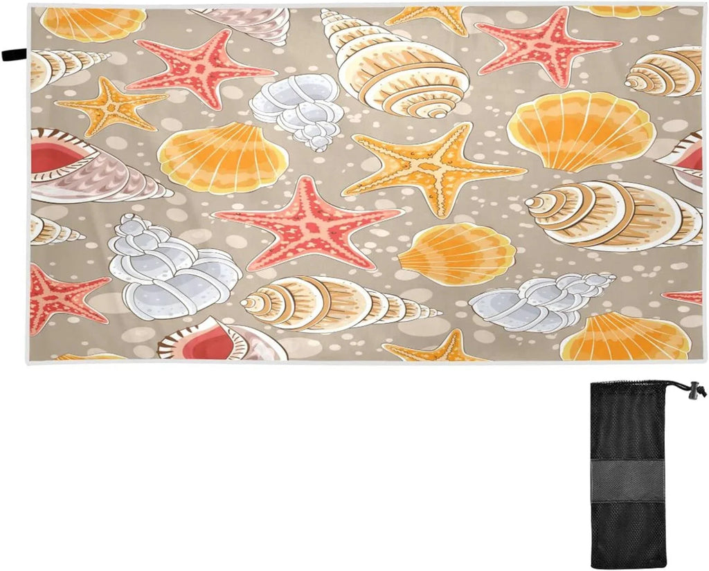 Swimming - Quick Towel Oversized Dry Compact - Holiday#2 Travel Camping Lightweight Beach Towels Absorbent Super for Seashells Bestwell Towel