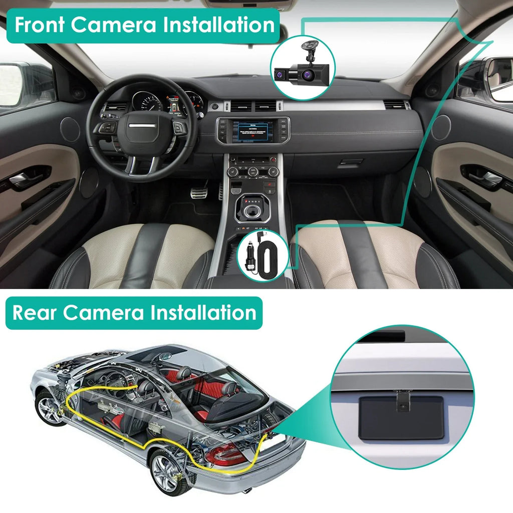 Car HD DVR Vision 140¡ã Dashcam G-Sensor Loop Recording Monitor with Parking Car Night Full GPS Cam Angle Video 2K iMounTEK Recorder Dash