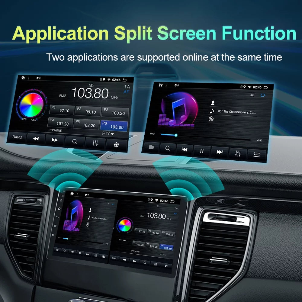 GPS Tacoma 2016-21 with Carplay Radio Head 4+32GB Bluetooth N300 Android Camera For Toyota 13 Unit Backup