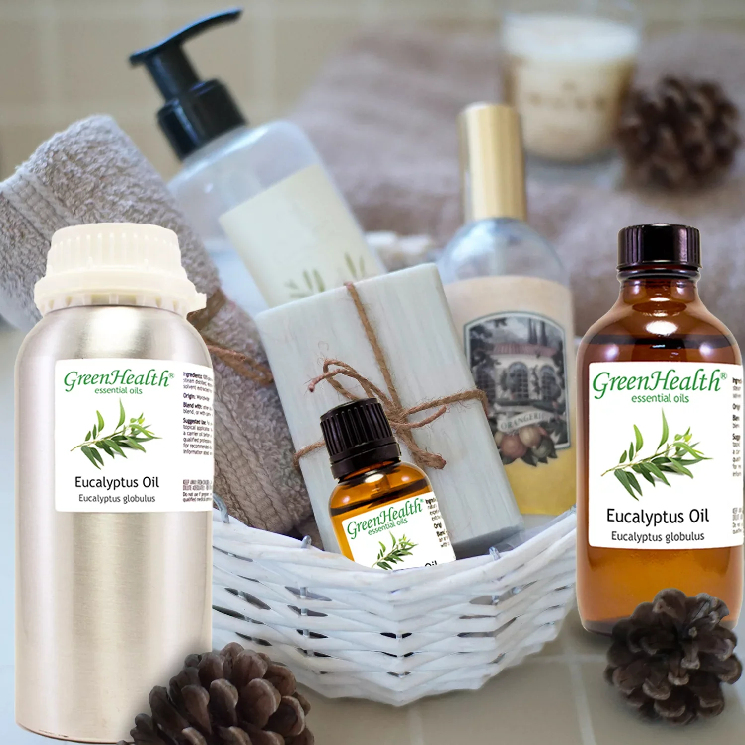 100% Pure - 16 oz Essential GreenHealth fl Oil Eucalyptus