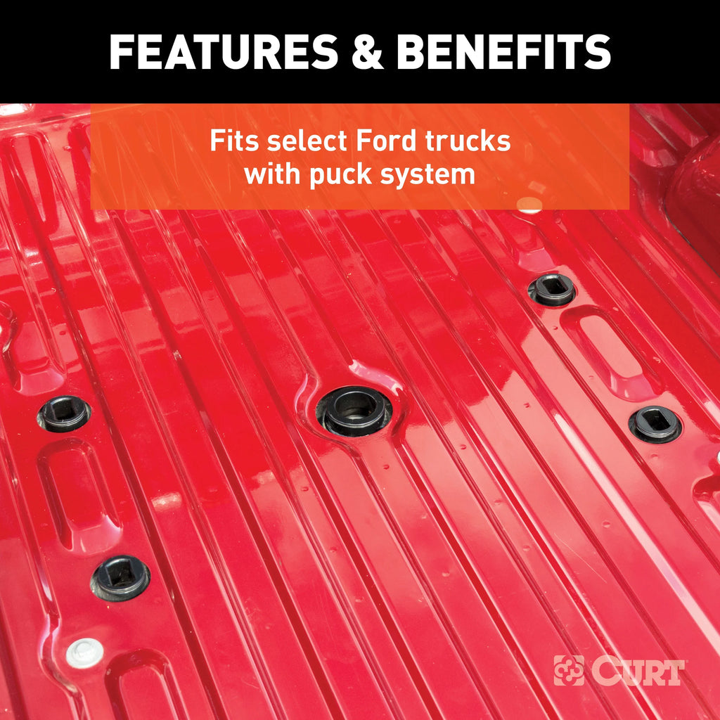F350 3500, CHEVROLET System 16027 SIERRA Fits lbs SILVERADO, Adapter select: F250, 5th CURT Silverado, Puck Rails, Wheel Sierra 2500, Standard with Ford Replacement GMC 25,000 2020-2024 2020-2024