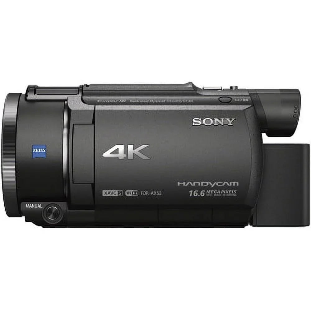 Handycam HD Bundle Camcorder. Ultra Cinematographer 4K FDR-AX53 Sony