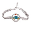Tennis Jewelry Red Bracelet Egypt Chain Blue Diamond Anklet Atonism Beetle Yellow