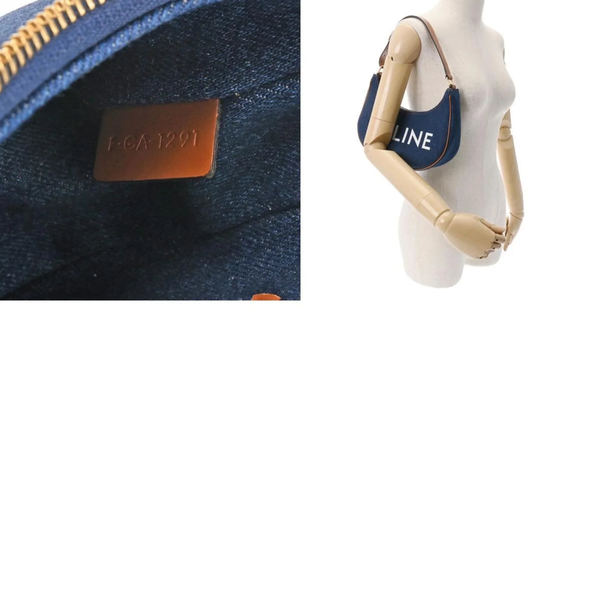 (Like Blue Pre-Owned Denim Ava New) Women's Handbag 193952DKA CELINE Leather