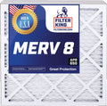 Furnace Filters 35.5 Actual Size: 8 Filter Pleated Filter MADE | | King HVAC USA | A/C x MERV x 4-PACK 14x36x0.5 0.5" Air IN | 13.5