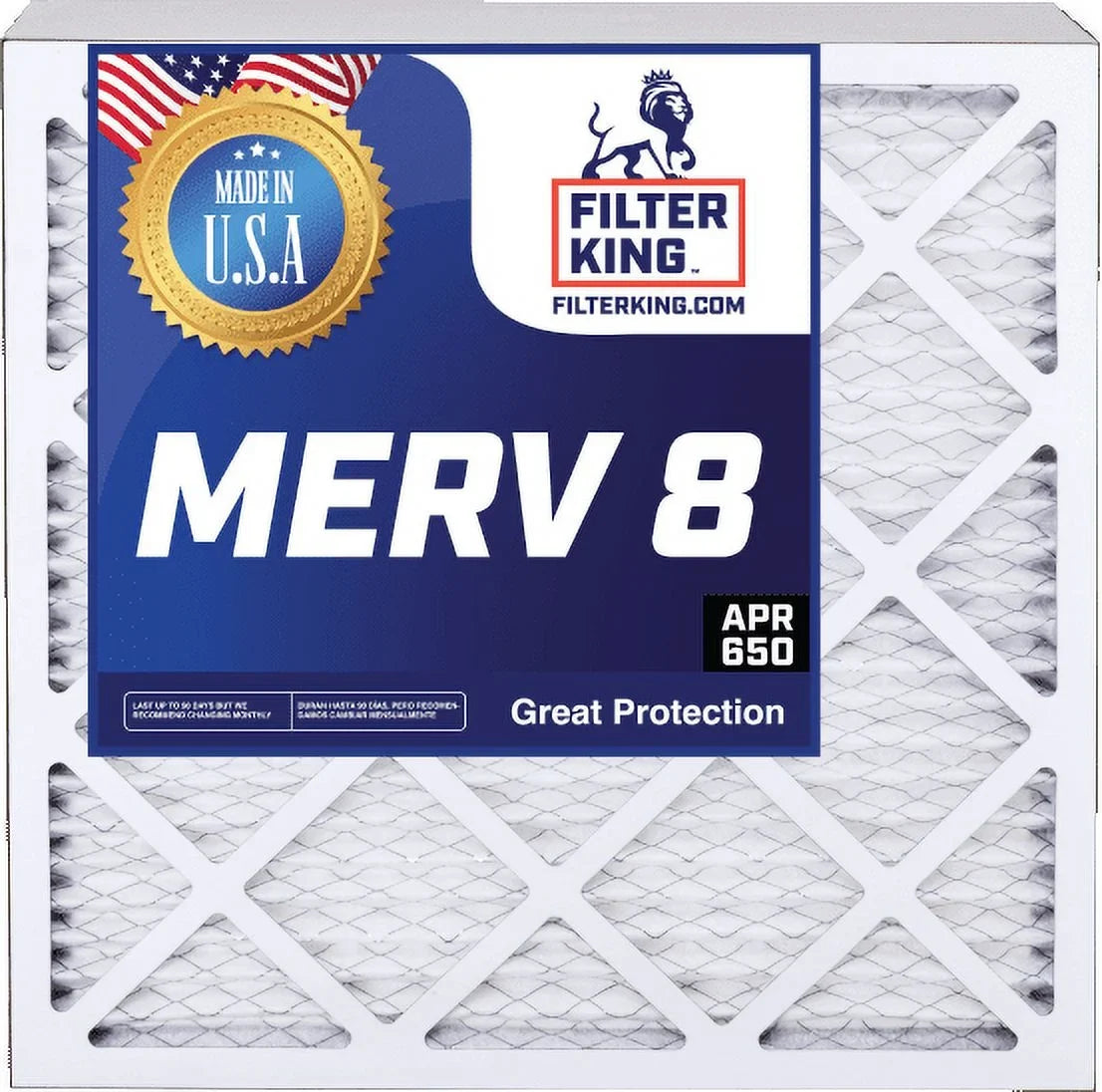 Furnace Filters 35.5 Actual Size: 8 Filter Pleated Filter MADE | | King HVAC USA | A/C x MERV x 4-PACK 14x36x0.5 0.5" Air IN | 13.5