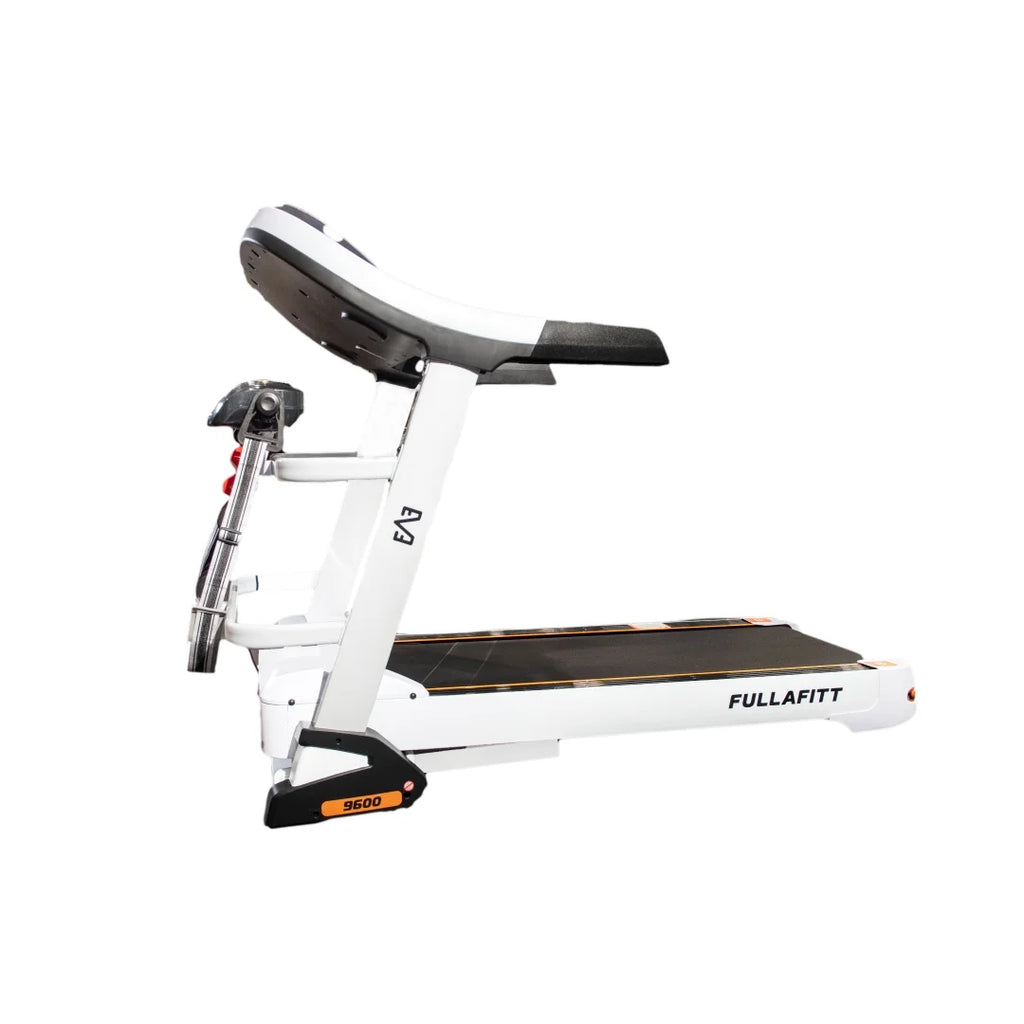 FULLAFITT, Folding Wide Massage Speakers, Preset Belt, 4.5HP, by Bluetooth, Running Programs, Grip, Free Monitor, Treadmill Pressure LED Pulse Best World Board