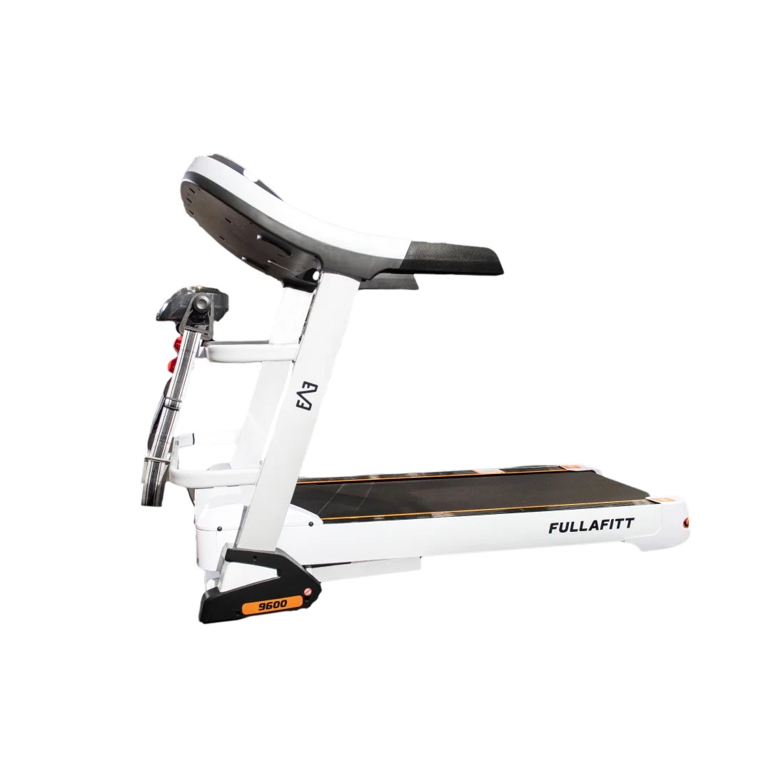 FULLAFITT, Folding Wide Massage Speakers, Preset Belt, 4.5HP, by Bluetooth, Running Programs, Grip, Free Monitor, Treadmill Pressure LED Pulse Best World Board