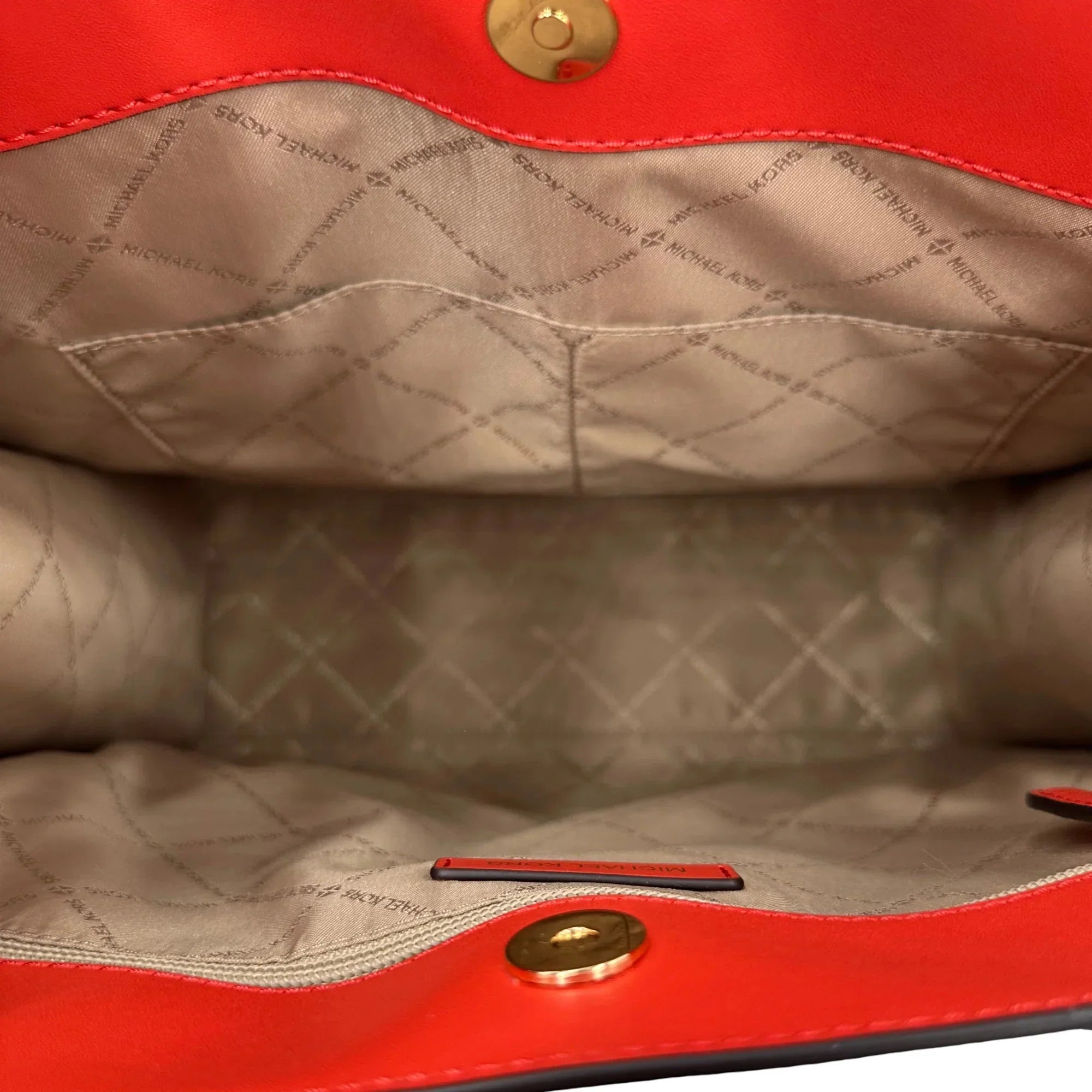 Kors Logo Spiced Michael - Large Coral Tote Maple