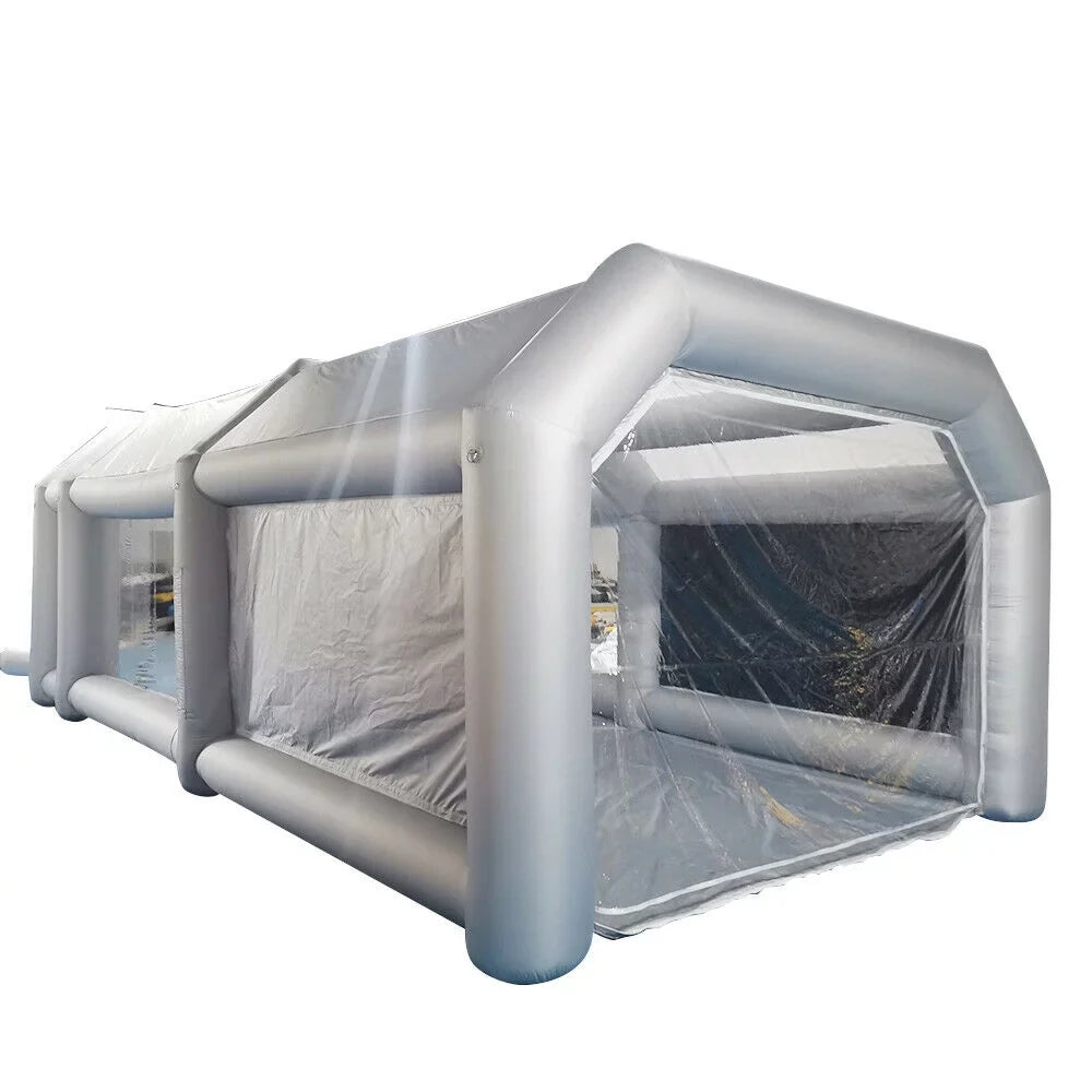 Inflatable Tent Booth Filter Paint Air Portable Car with Car Paint Large OUKANING 6x3x2.5m