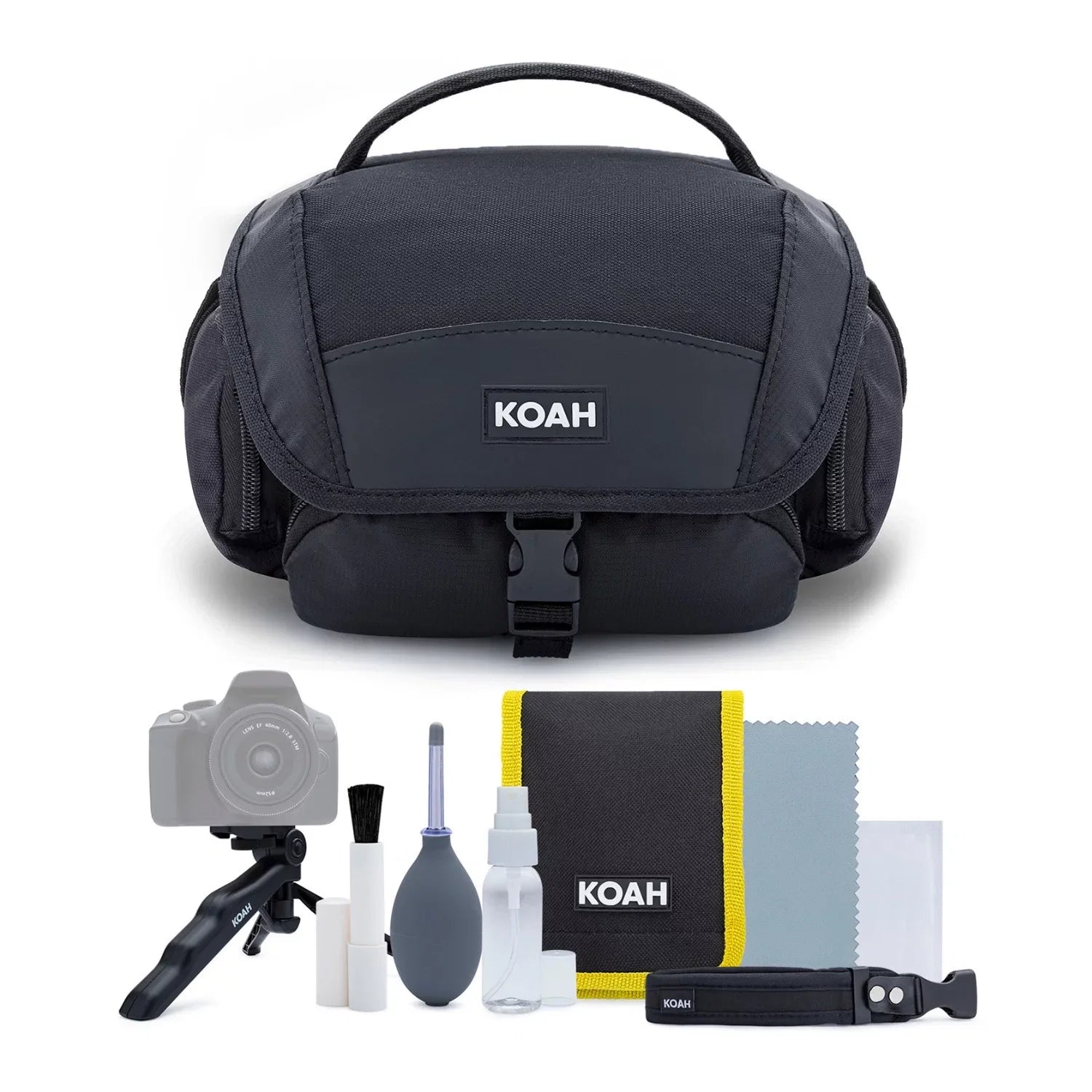 Full-Frame Camera (Black) a7C Alpha Compact Mirrorless Body Bundle Sony