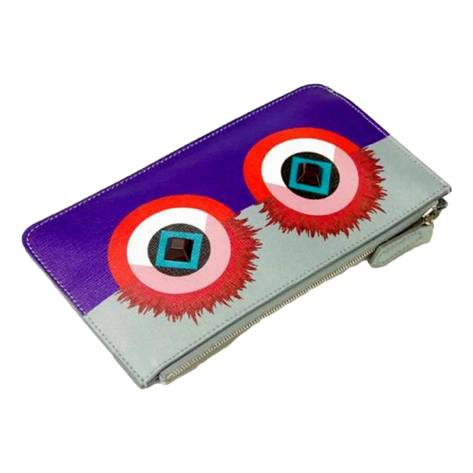 Calf 8M0341-88E Powder Monster Beauty Case Fendi New Multi Color Crayons