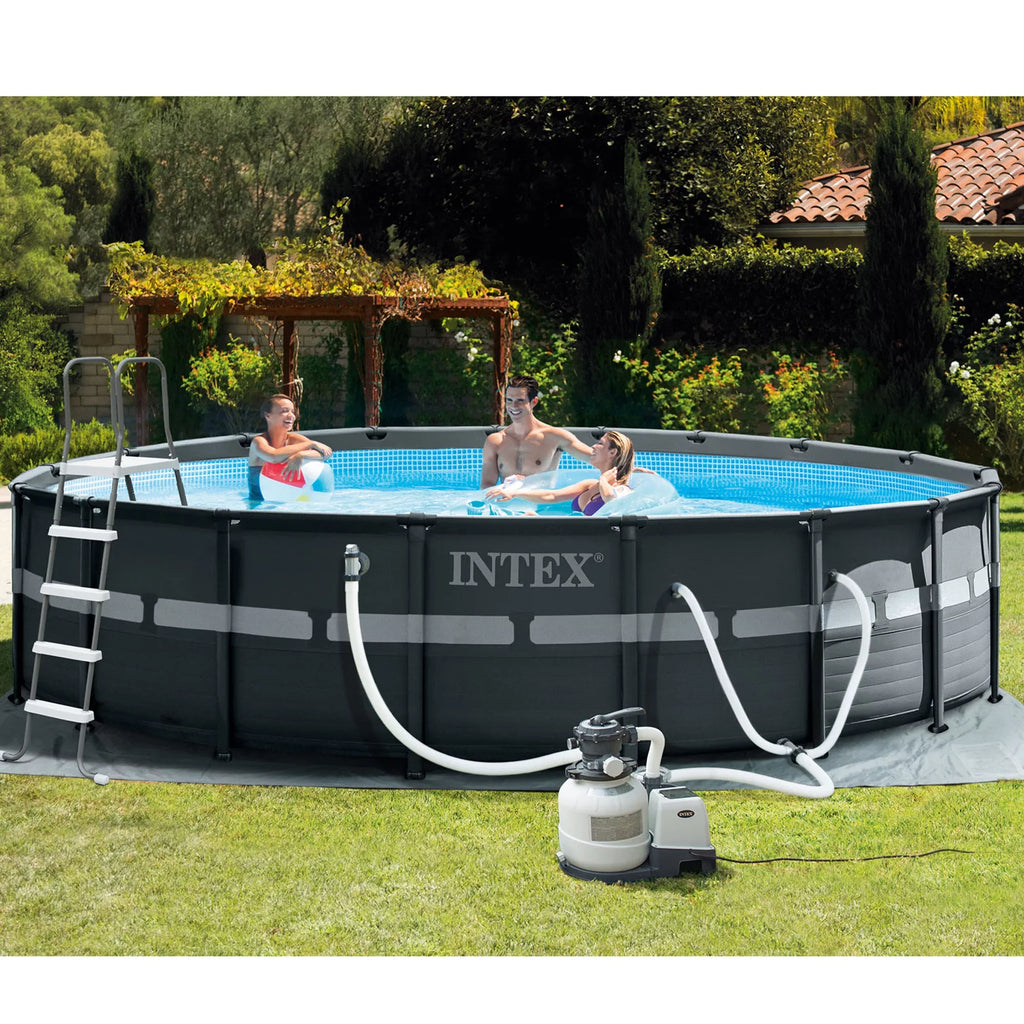 Robot Ground Above Pool Vacuum Pump 52" with Set XTR x & 18' Ultra Intex