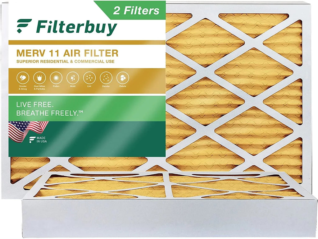 Air 10x18x4 Filters MERV HVAC Filterbuy AC 11 Furnace Pleated (2-Pack)