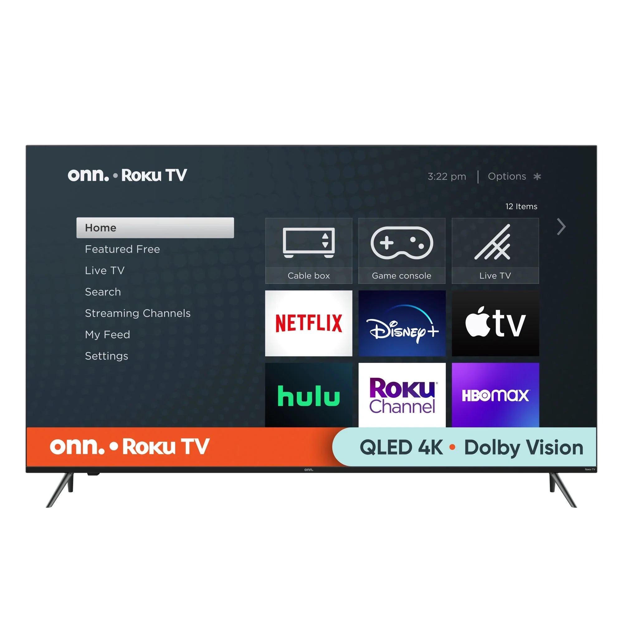 Rate, QLED Refresh (100071705) Dolby Dimming, HDR Smart with Effective and 120hz Local Roku Atmos, onn. (2160p) 4K UHD TV 65¡± Dolby Vision,