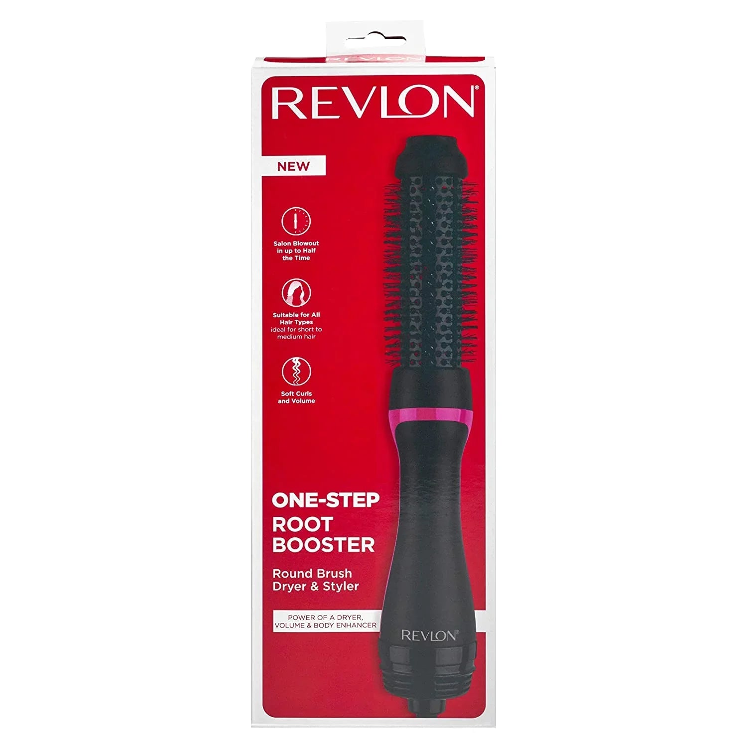 Booster and Step (1-1/2 and Root One Frizz | Hair in) Volume, Revlon Round Fight Brush Add Dryer Styler