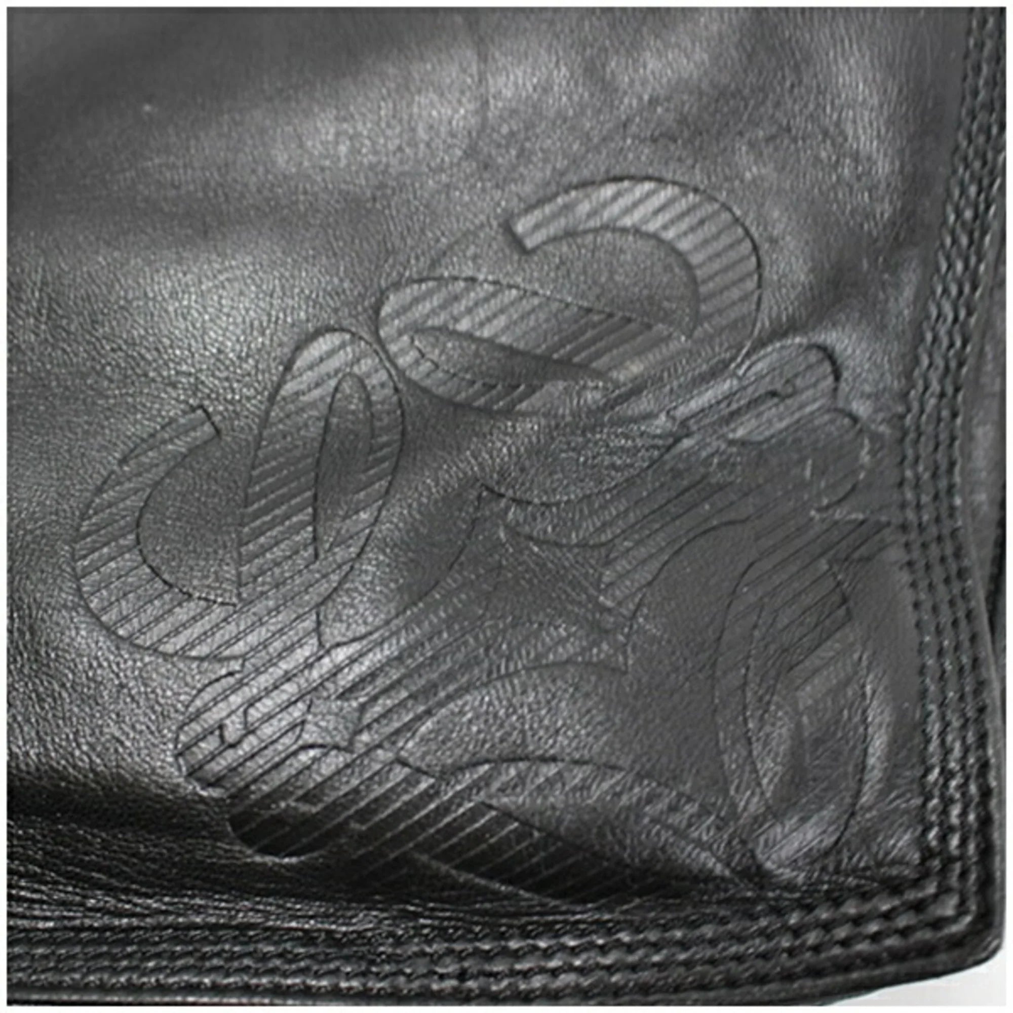Anagram LOEWE Shoulder Pre-Owned Black Soft Women's (Fair) Leather Bag