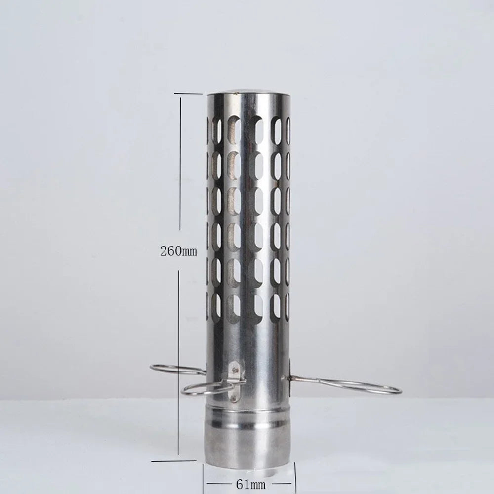Heating Steel Chimney Firewood Tube, Stainless Tube and Stove Net Portable Tent moobody Stoves Accessory, Camping Chimney Camping Straight Bent for