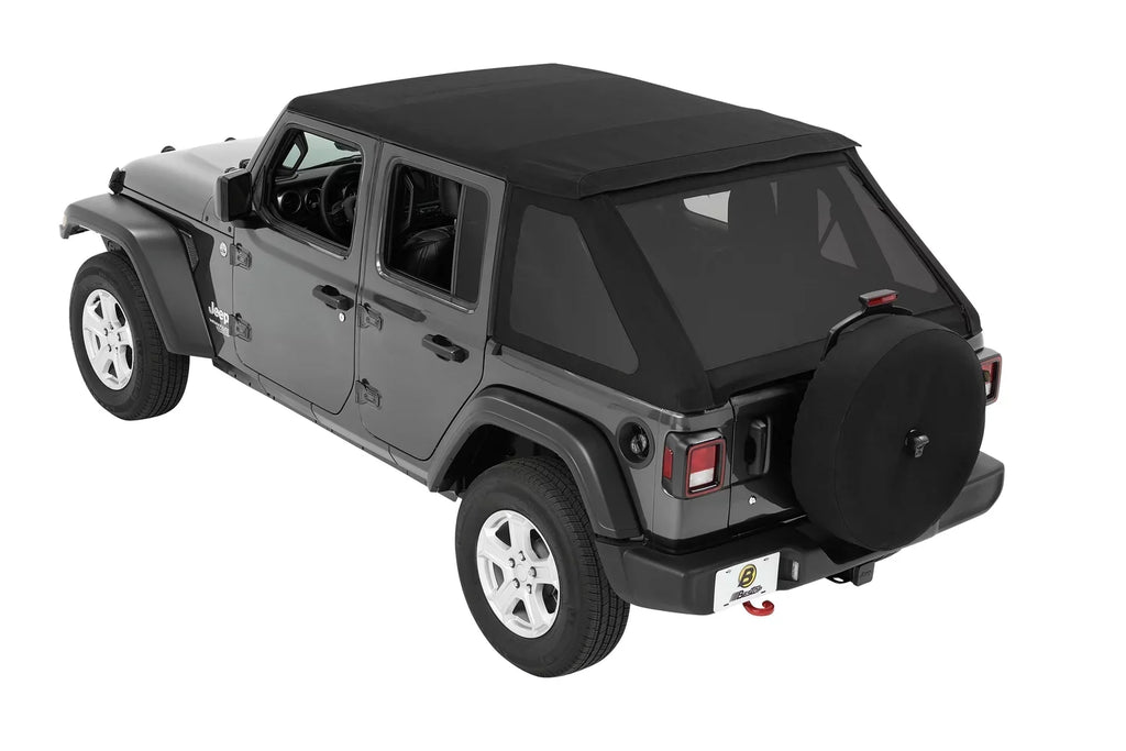 Current, Jeep Bestop Years Wrangler Model Trektop Black JL, Twill a 2018 (56863-17) for 4-Door to