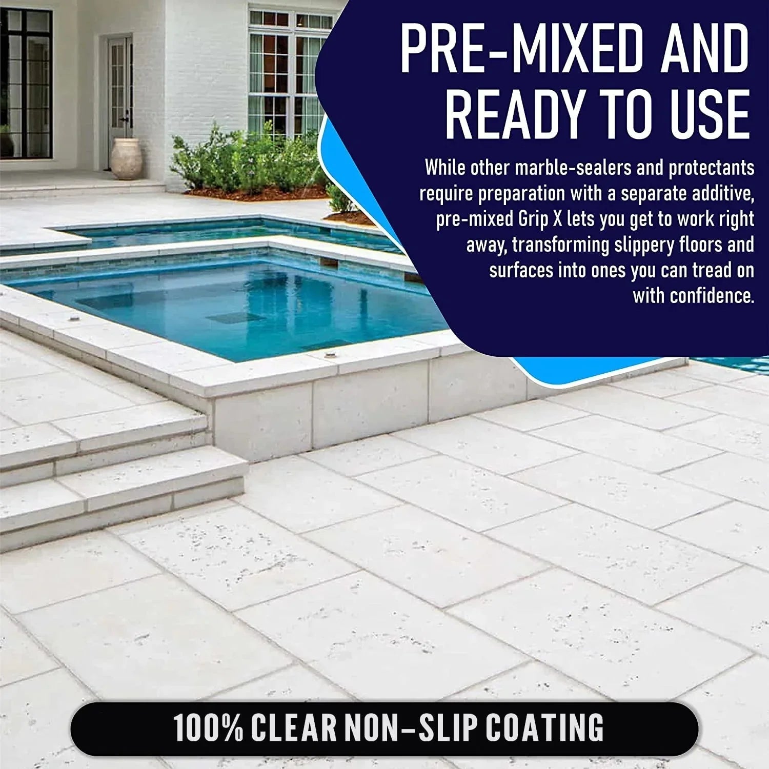 Non-Slip Outdoor Concrete Tiles, Indoor Coating GripX and for and Sealant