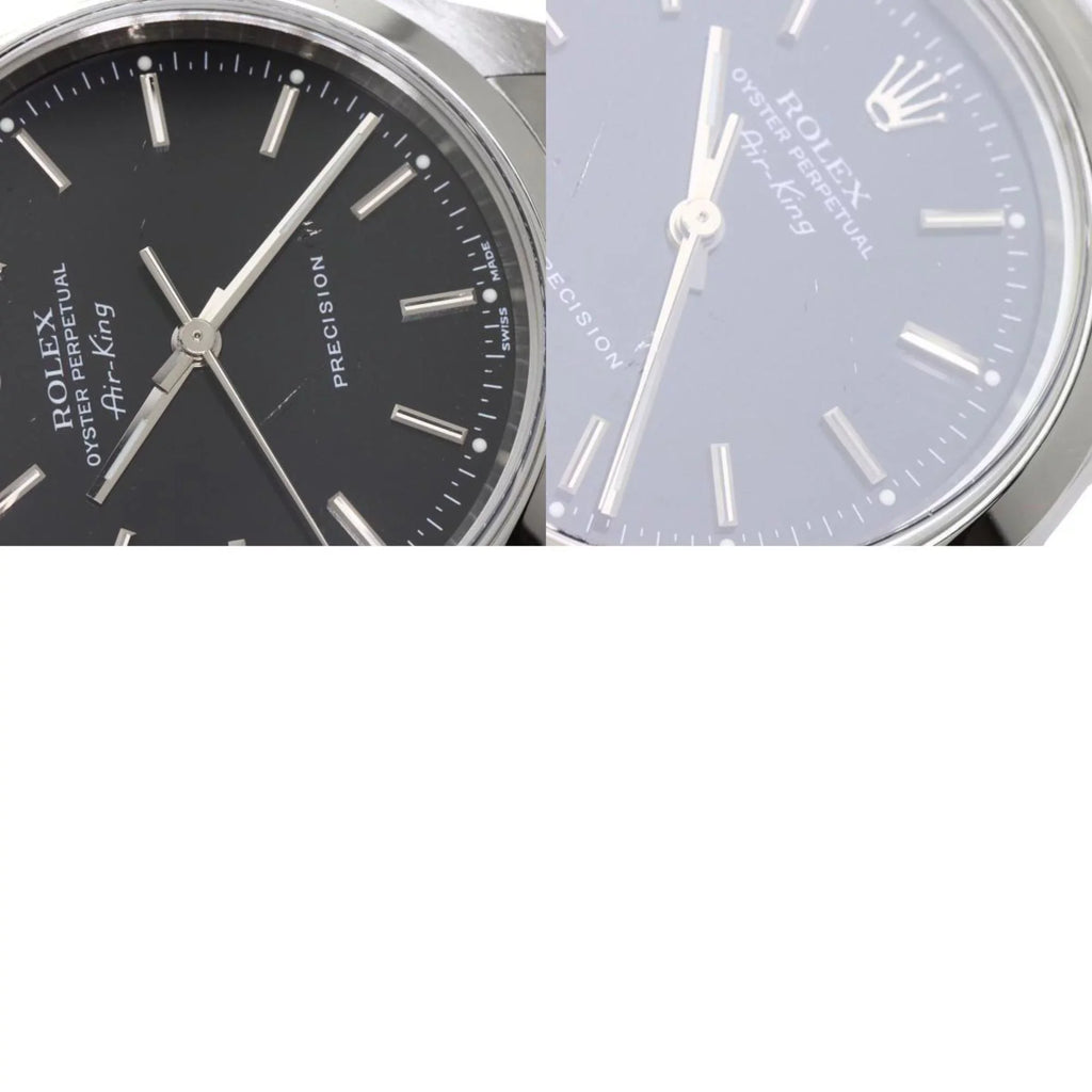 Steel ROLEX Pre-Owned Rolex (Good) Air Watch King Men's 14000M Stainless SS
