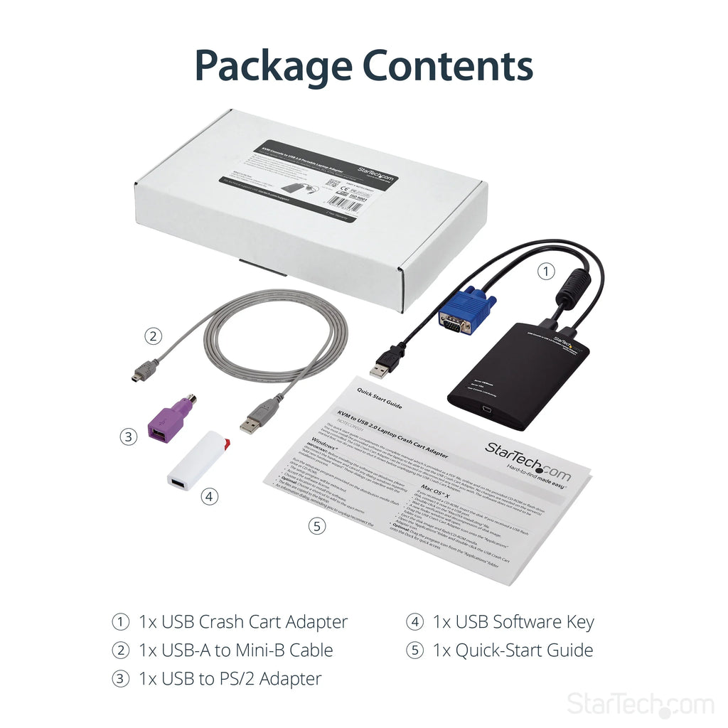Console KVM 1200 ¨C Portable ¨C 2.0 to USB Laptop Cart StarTech.com Adapter 1920 x Crash