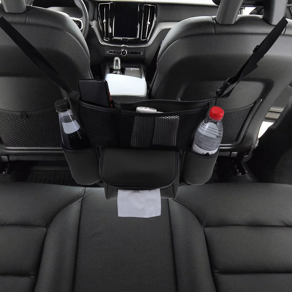 Car Multi for Storage Pockets Organizer Seat Black Capacity Large Car Purse Backseat 36x26c18cm