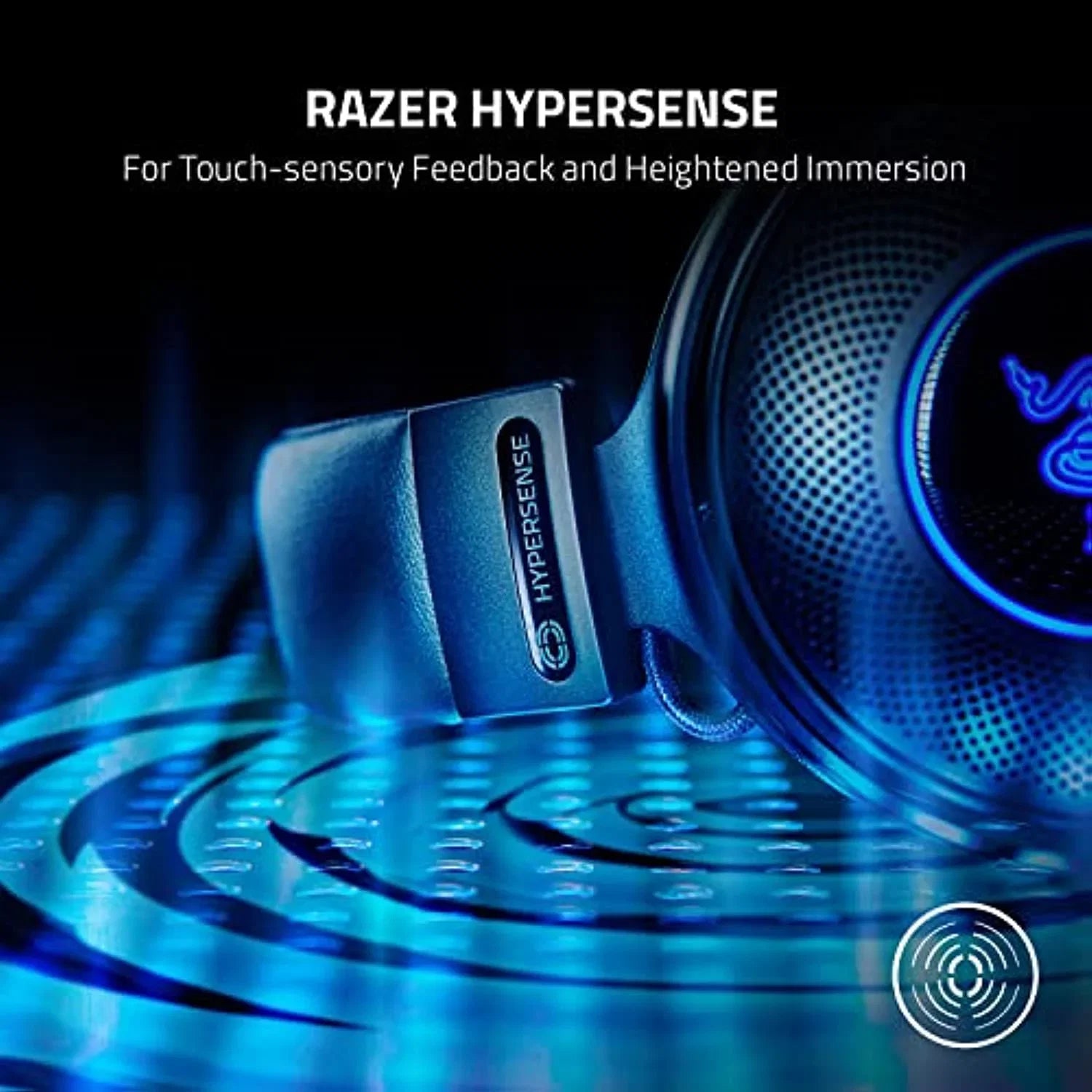 Hypersense Kraken - Razer Detachable Wired Memory Audio Foam 50Mm Titanium Spatial V3 Fabric Thx & Cushions Gaming Leatherette Headset Hybrid Mic Triforce W/Haptic - - Usb Technology: Drivers