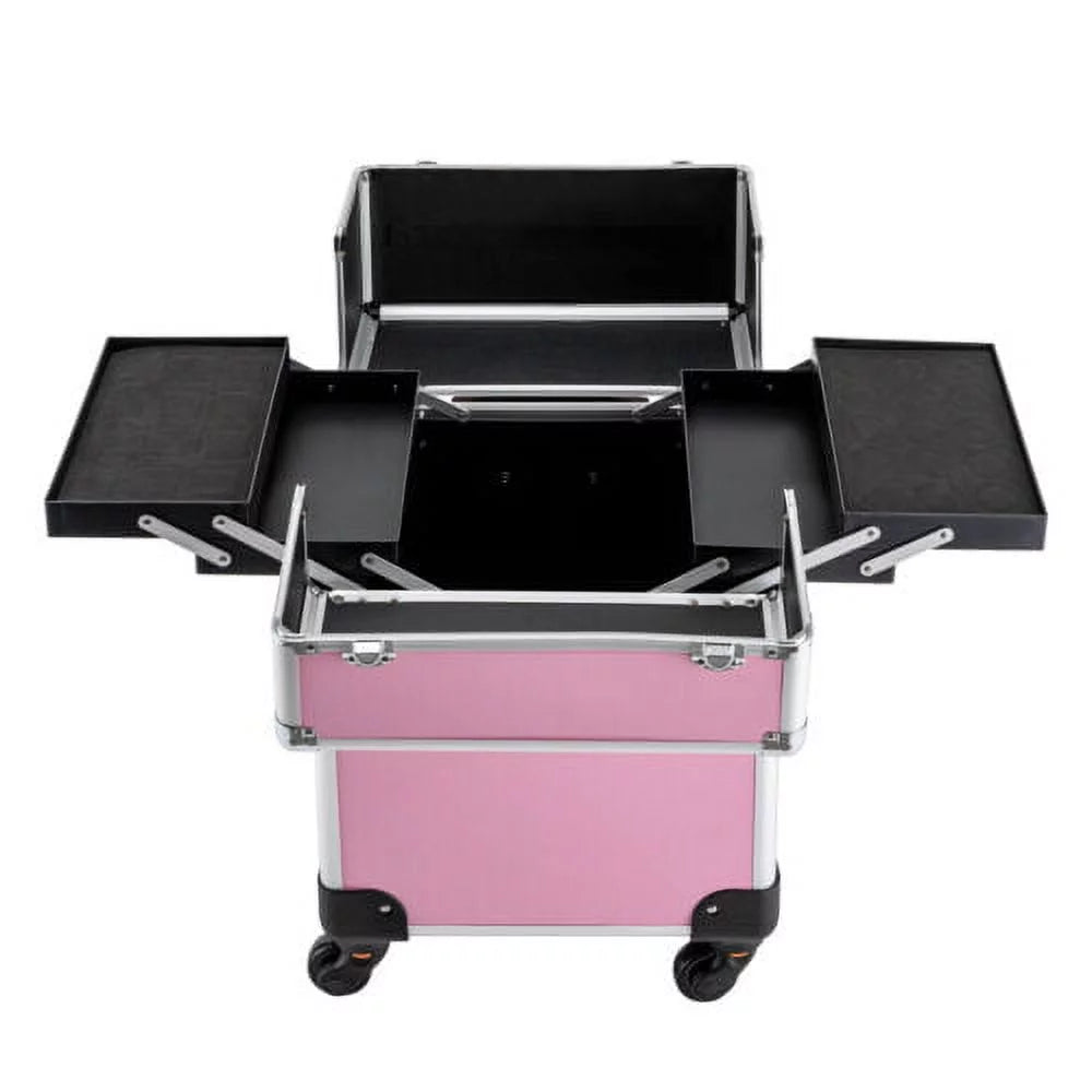Case Makeup Trolley Space Extendable Storage Large Cosmetic Box Rolling Train