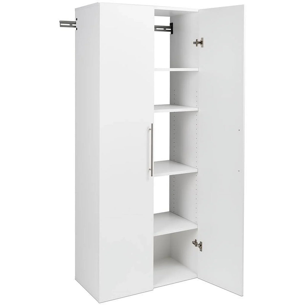 Wall Cabinet Large Garage Mounted 90" Set in Pemberly White Piece Row 3