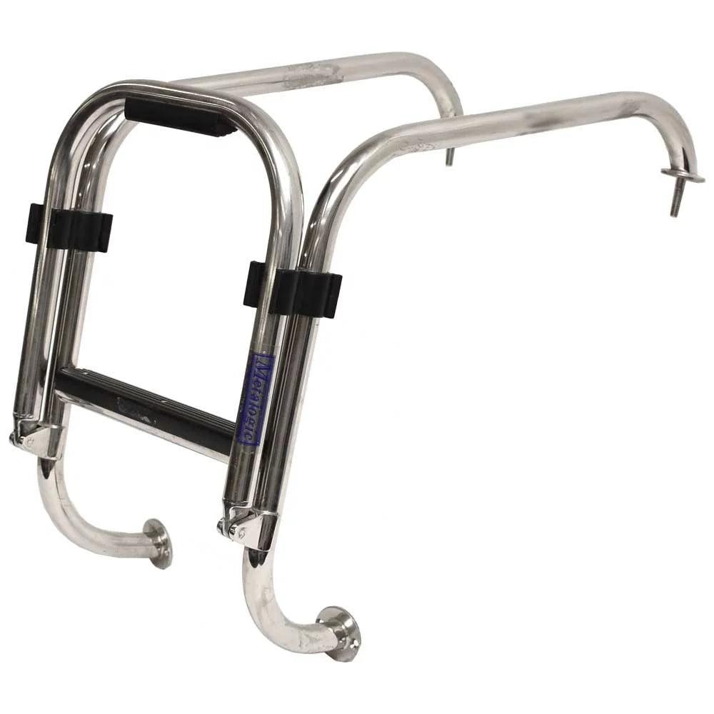 Steel Polished Stainless Boarding 2-Step Basscat | 49503 Ladder Folding Boat