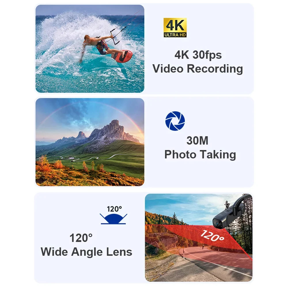Camcorder for 30FPS Anti-shake Sport Andoer-2 Recording 4K Recorder Vlog Camera Control Video WiFi APP