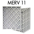 Air Size 16x16x2 Filter MERV | 15.5x15.5x1.75 Actual - 11 6PK Pleated