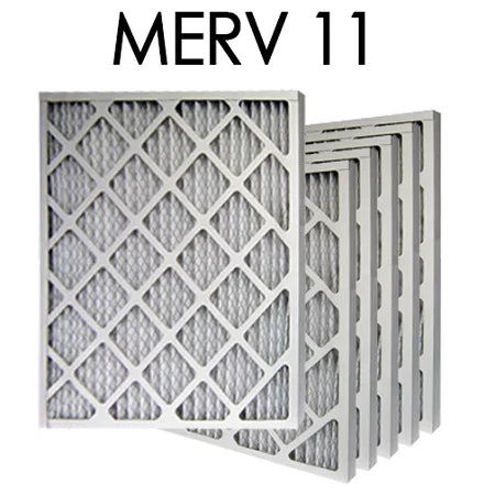 Air Size 16x16x2 Filter MERV | 15.5x15.5x1.75 Actual - 11 6PK Pleated