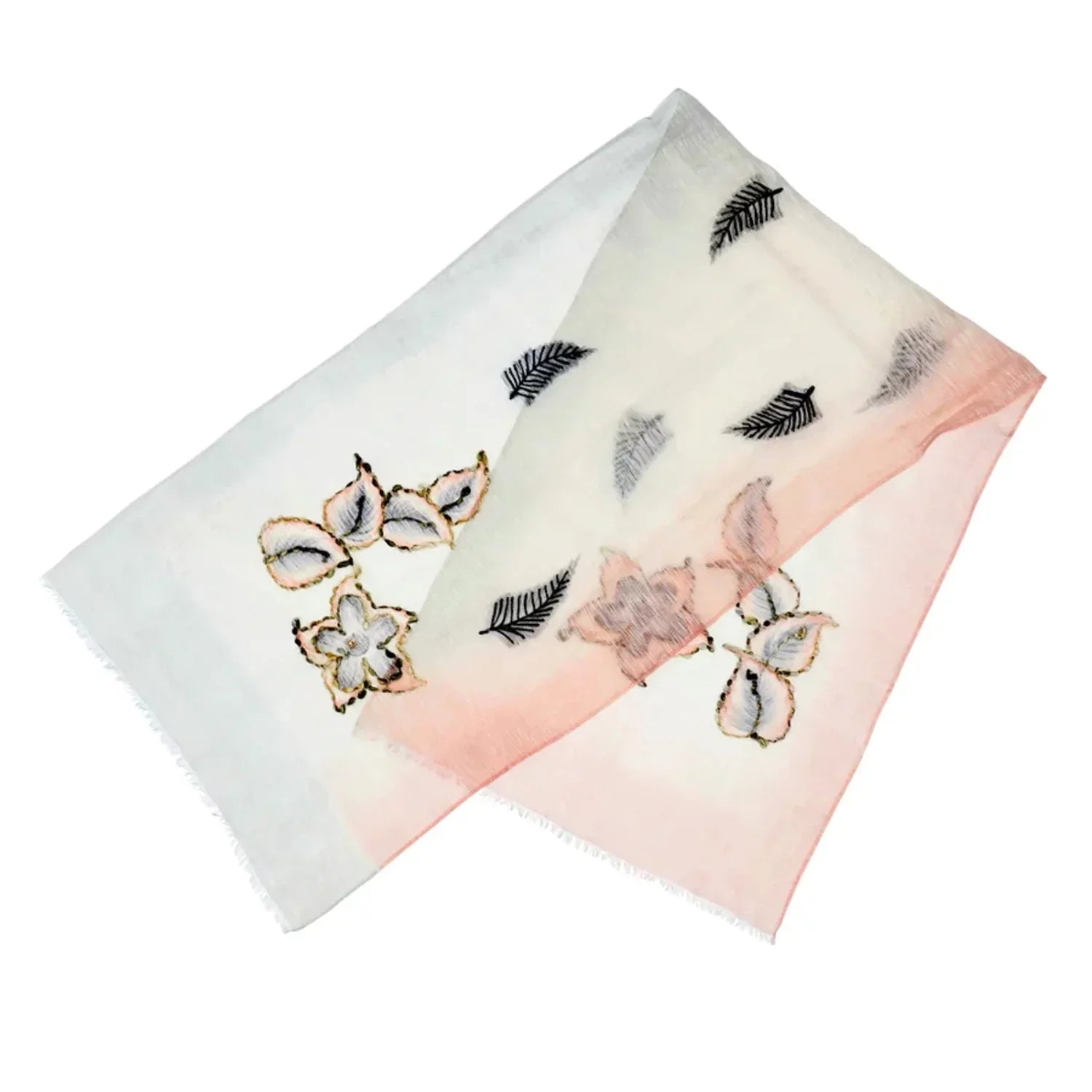 Silk Cream Scarf and Aventura in and Byron Pink Sidney Cotton