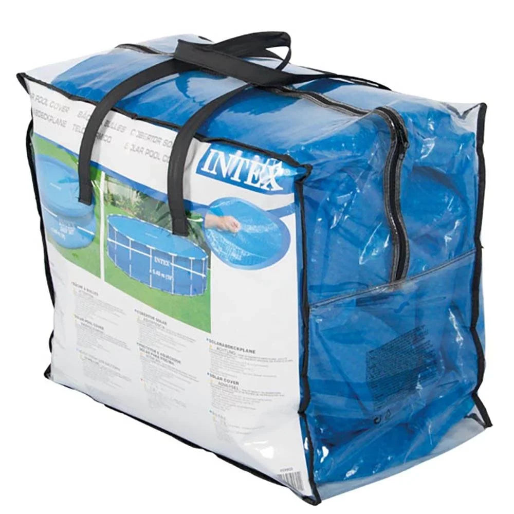 Round Metal Pump Inflatable & with Ladder, Cover 18ft Intex Ground 48in x Pool Frame Above
