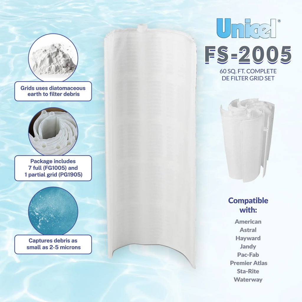 FS-2005 Filter Unicel (7 Grid Set 60 complete Full DE Ft. Partial) DE 1 Sq.
