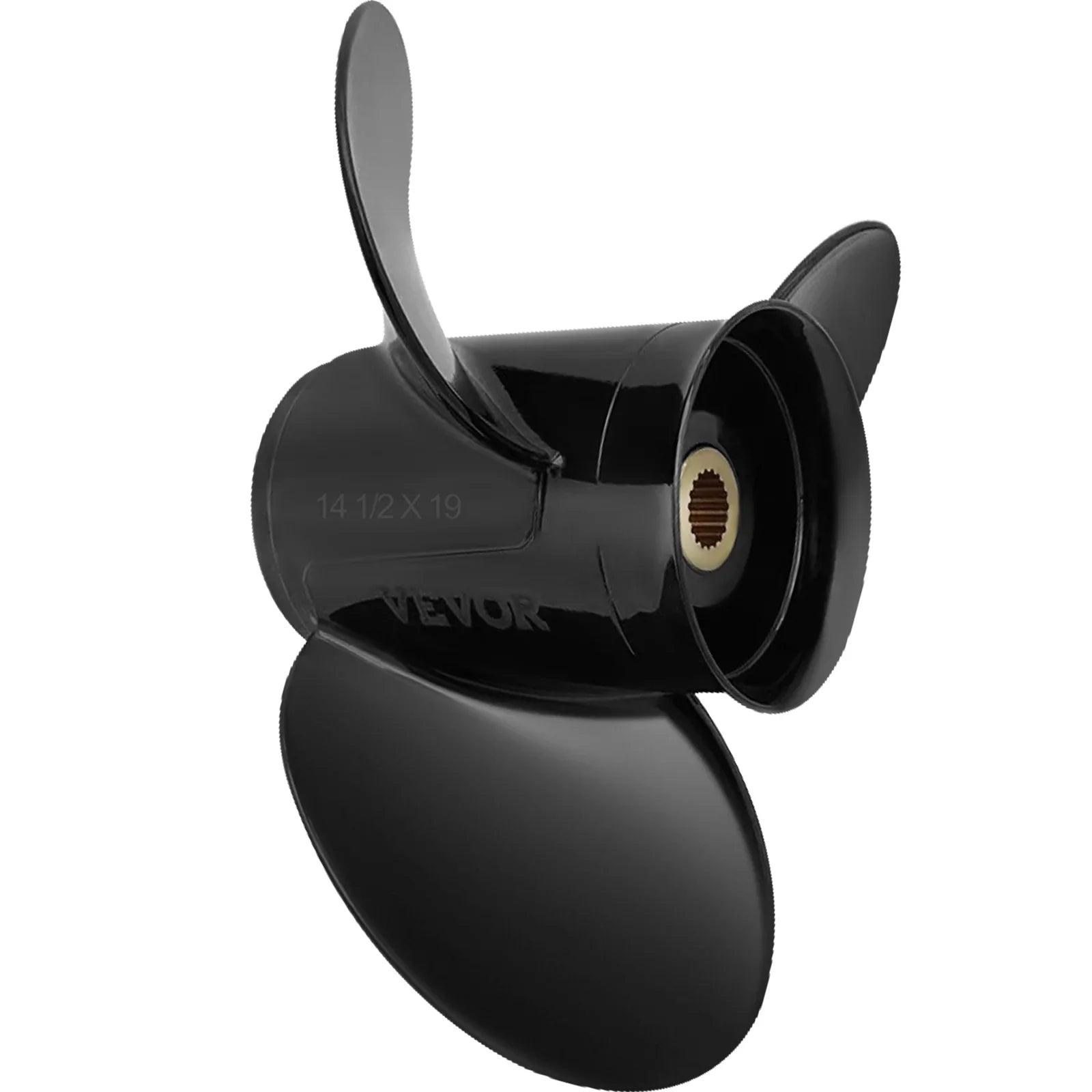 x SX Propeller, 3817468, Right-handed Replace OEM Boat Sterndrives 14.5" 3-Blade Teeth Compatible Outboard with for Penta Spline Propeller, Outboard Engine, 19 & Aluminium?Propeller VEVOR Volvo 19"