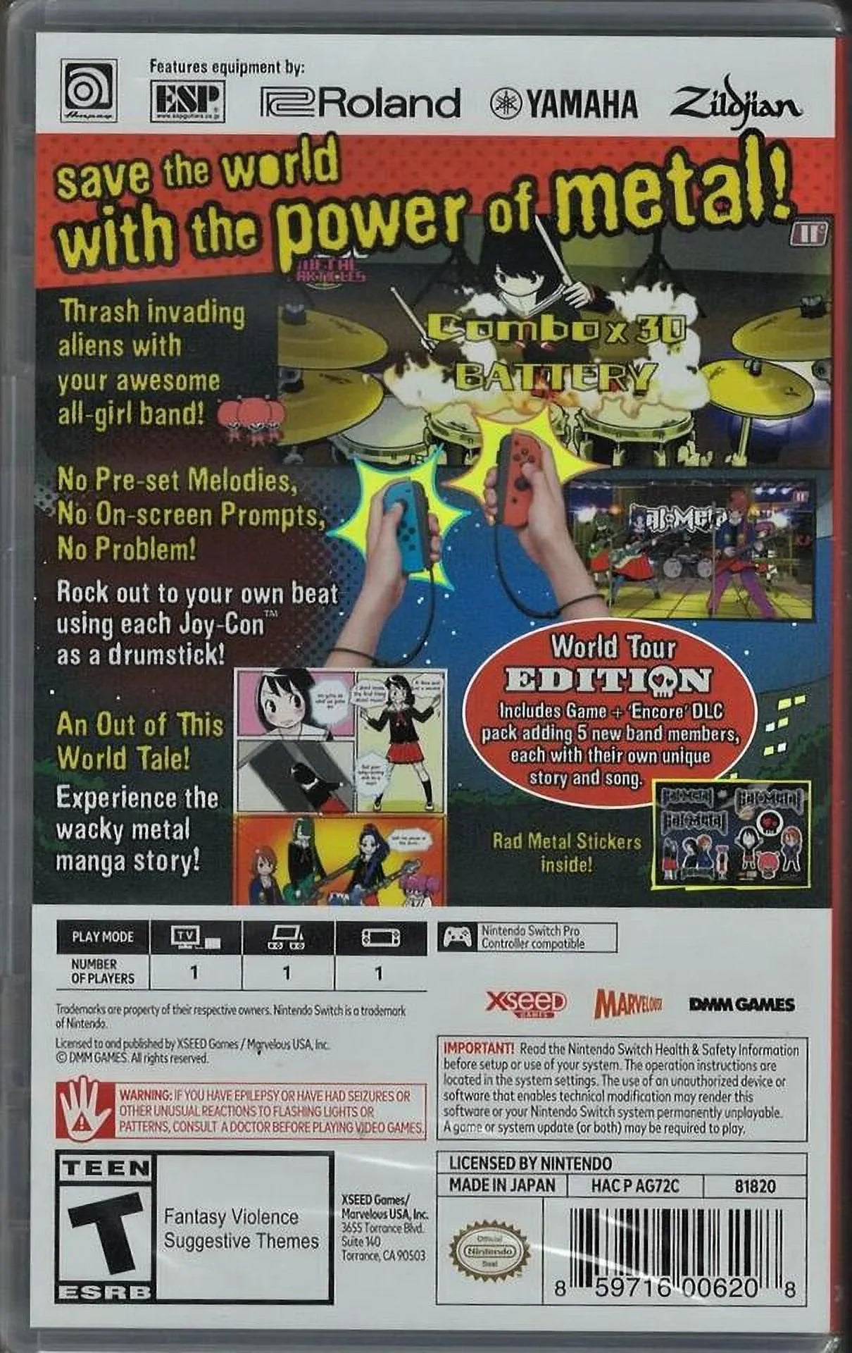 Sealed NSW Metal Tour'' (Brand New Edition - ''World Version) Gal Factory US Nin