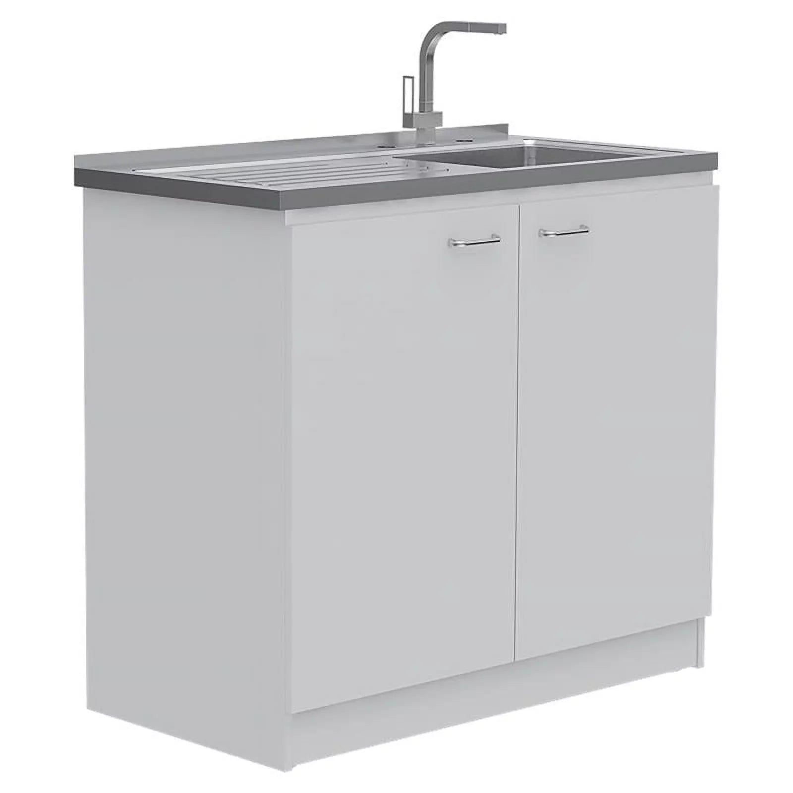with Utility Kitchen Home 2-Piece Wood Sink Set Island and Square