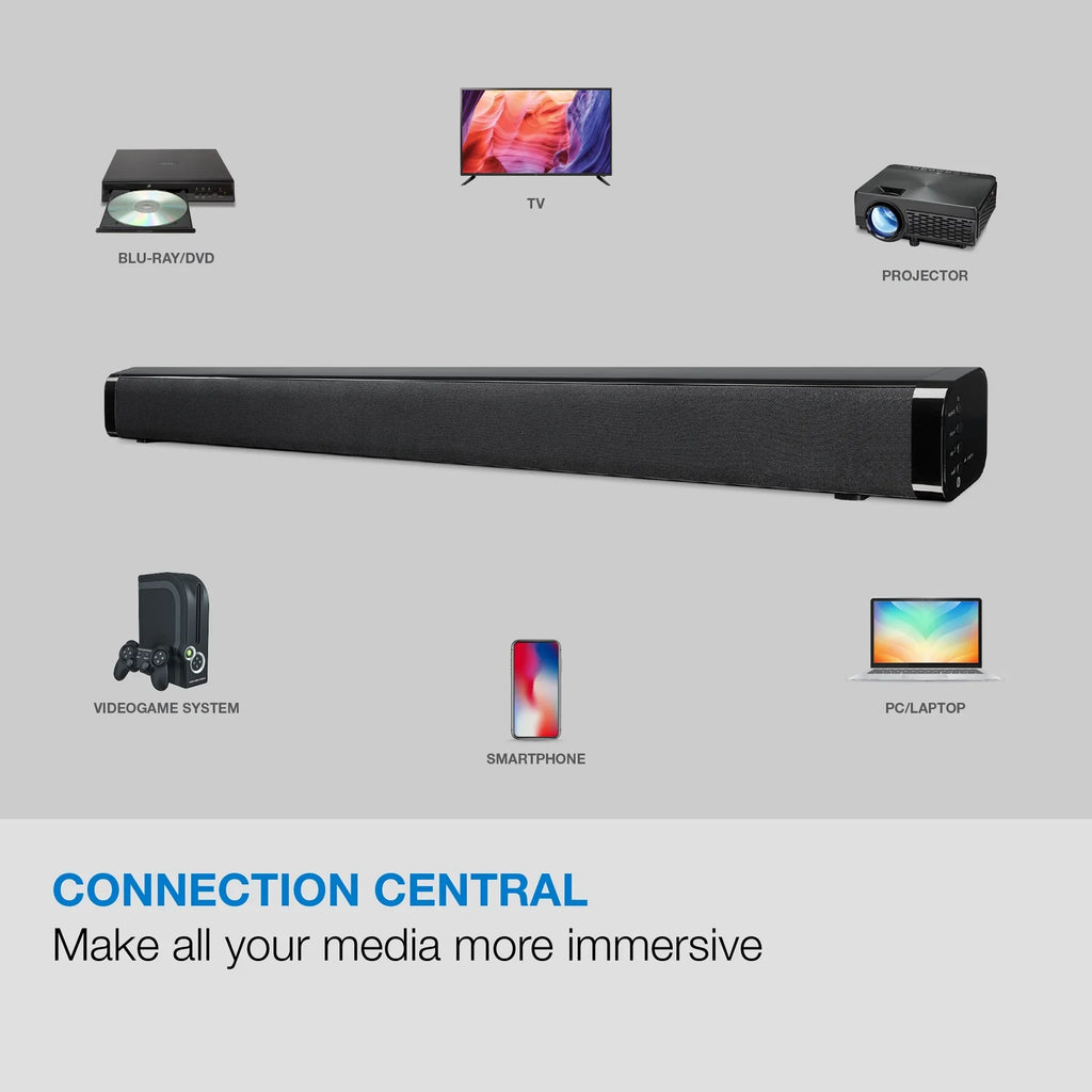 29" Wireless Soundbar, ITB031B iLive Bluetooth