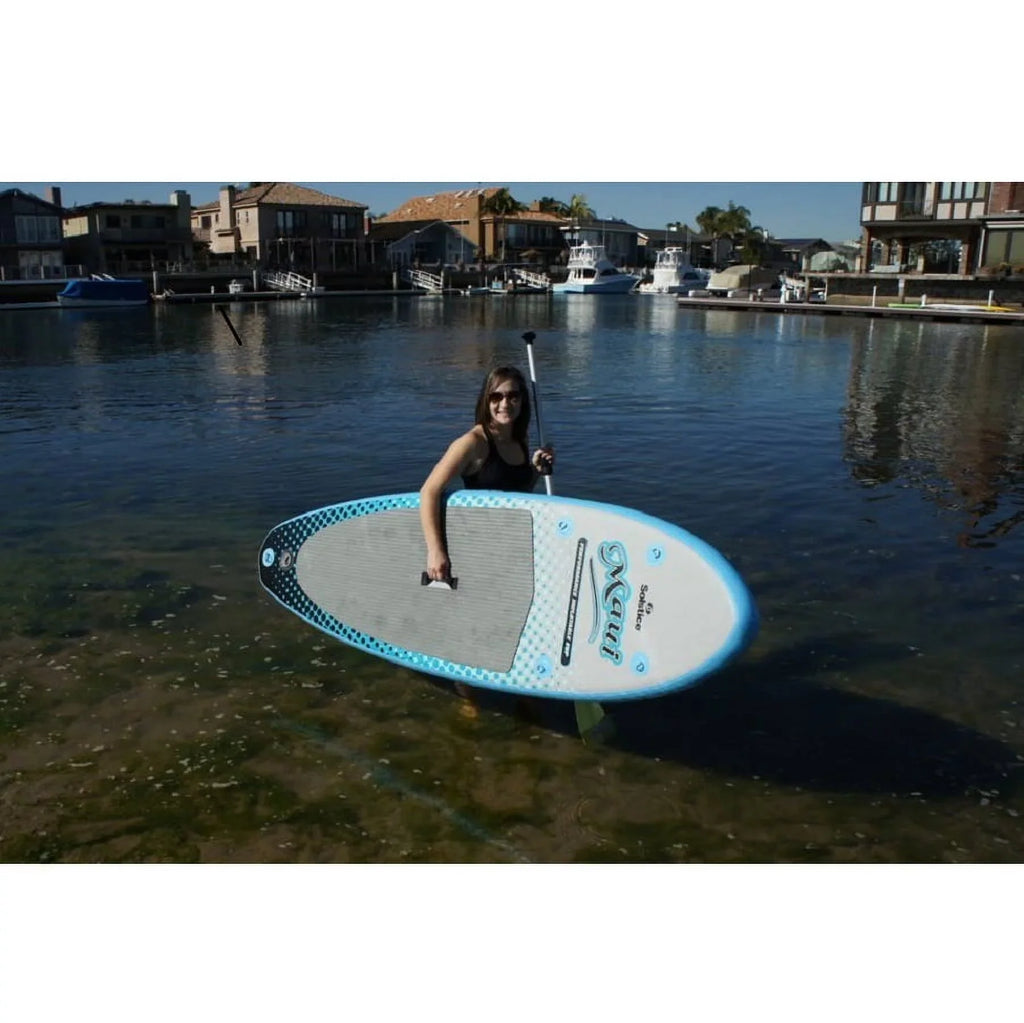 96¡± Inflatable Paddle Maui Stand-up Blue Board