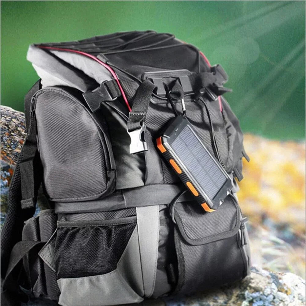 Charger Cell Solar USB Power Bank 10000000mAh Portable Phone, for Black. Super