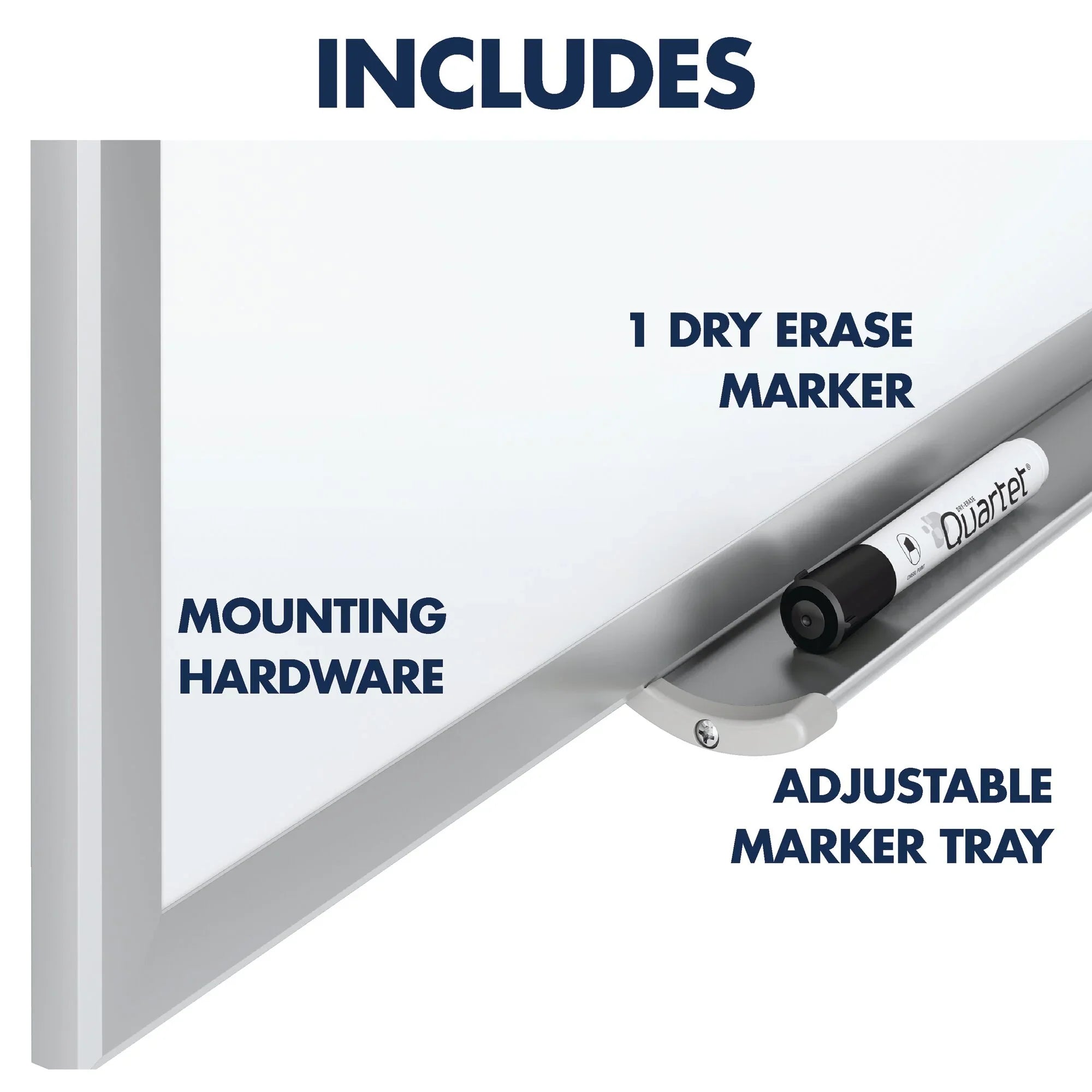 Board, Aluminum Nano-Clean x Magnetic Quartet 2'), (3' Dry-Erase x 36" Silver Classic 24" Frame