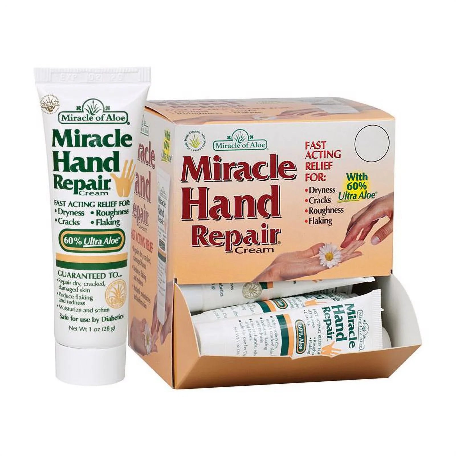 '- Hand 1-oz. Quantity Aloe, Aloe of 42391 12 60% Repair Miracle Cream,