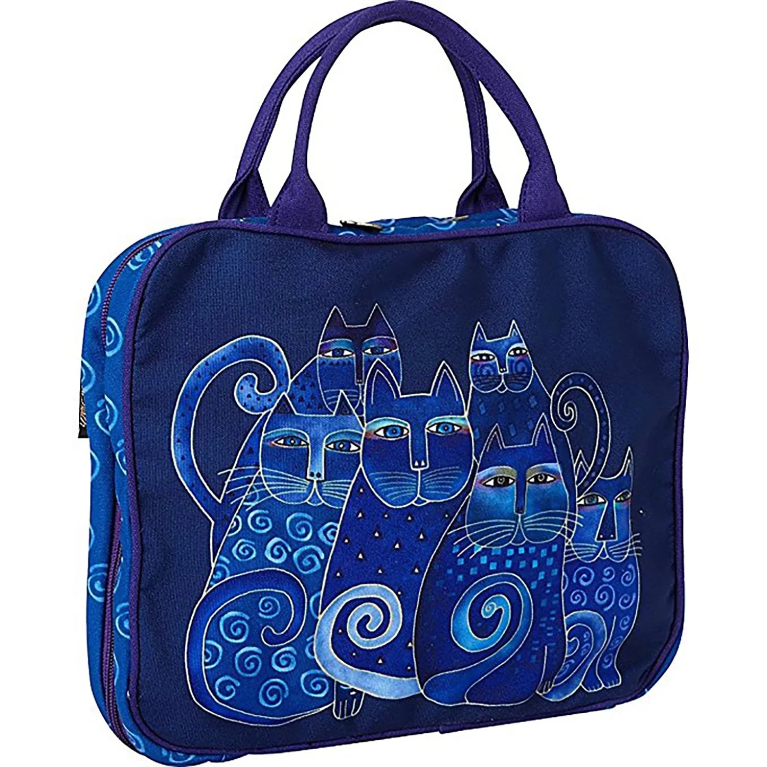 Travel Burch Laurel Tote Cats Indigo Cosmetic