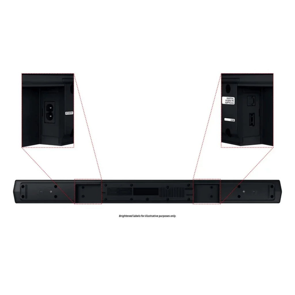 Rear Speakers Restored and 4.1.ch (Refurbished) w/ Subwoofer B-series Soundbar Samsung HW-C47M/ZA