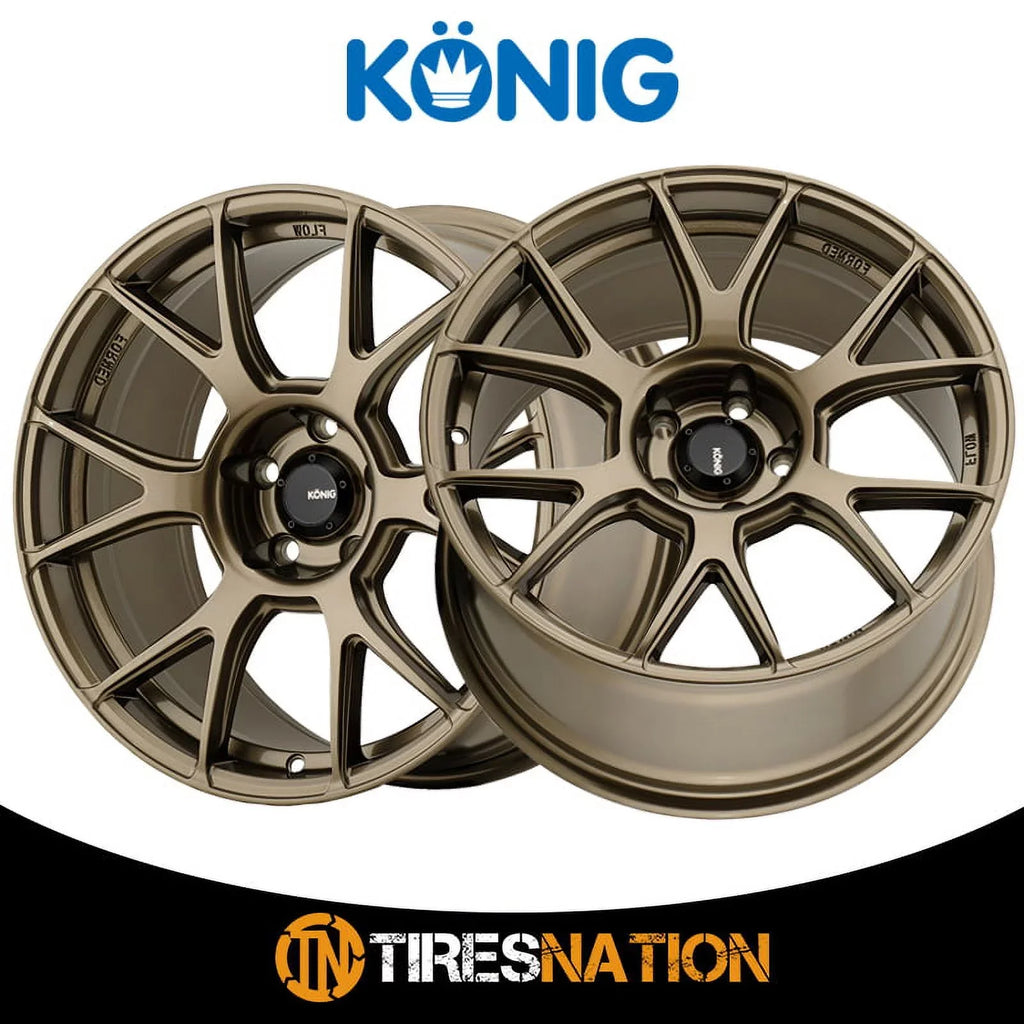 17x8 56BZ 4x100 Gloss Konig Bronze Wheel (45mm) Ampliform