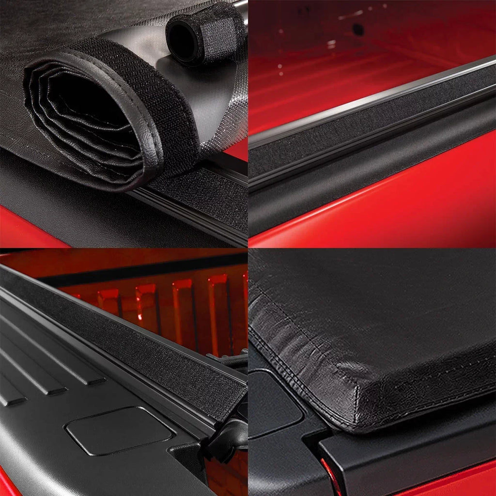 Bed Fits Cover Drive Tonneau Dodge Bed Truck Soft 6.5Ft 02-18 Ram Roll up Auto 1500